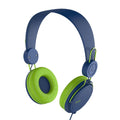 VMIDirect stylish headphones in blue and green, designed as earphones with mic for clear calls and music