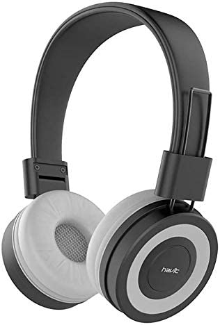 VMIDirect Foldable Headphone in black and white design with comfortable ear cushions