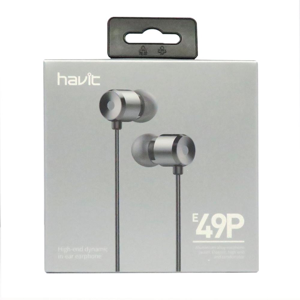 Havit E49P High-End Dynamic In-Ear Earphone with sleek design and premium sound quality