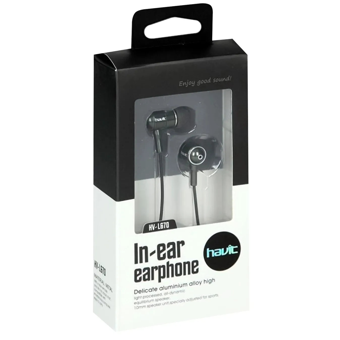 Havit In-Ear Earphone with Delicate Aluminium Alloy Design and High Sound Quality