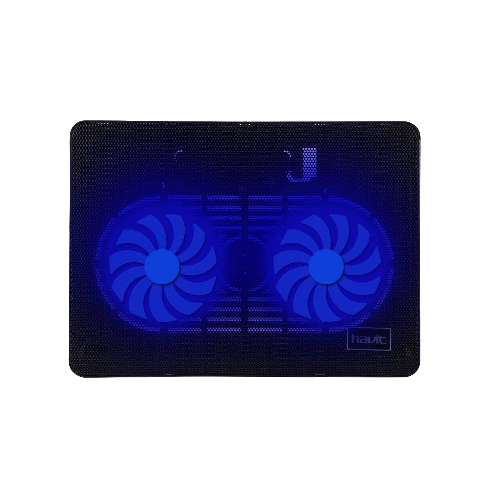 VMIDirect Laptop Cooling Pad with dual blue fans for efficient heat dissipation