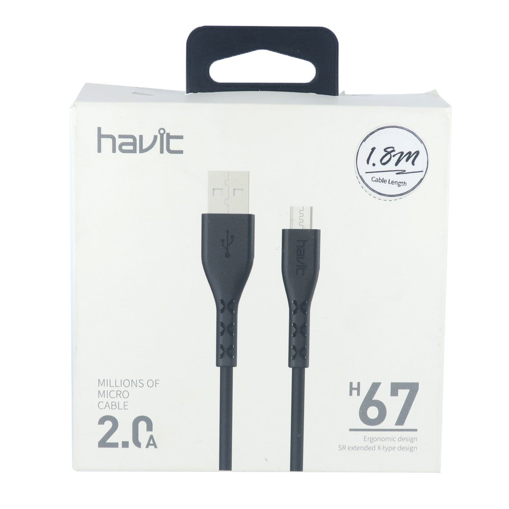 Havit Micro USB Data Cable 1.8M for fast charging and data transfer with durable design