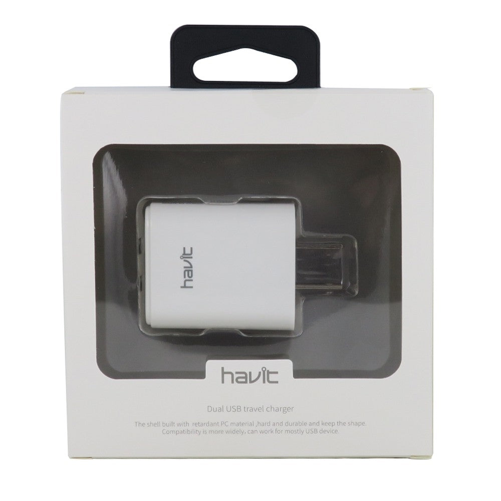 Havit Dual USB Travel Charger Box with Mobile Phone Charging Adapter for convenient charging