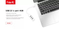 VMIDirect USB 2.0 Multi-Port Adapter with 4 Ports and LED Indicator for Easy Device Connectivity