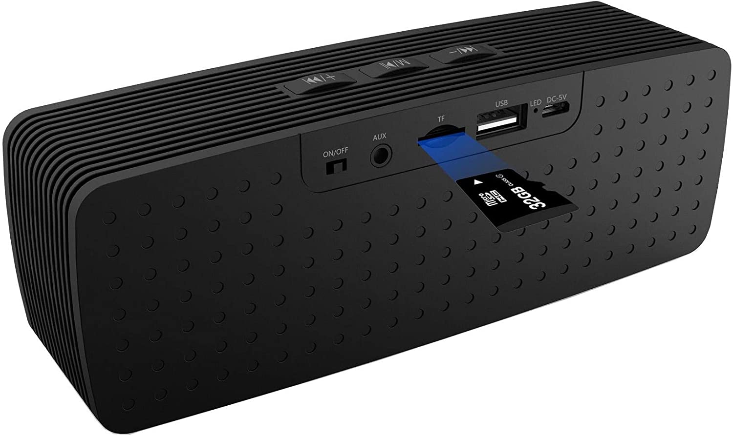 VMIDirect Portable Bluetooth Speaker with USB, AUX, and card slot for versatile music playback