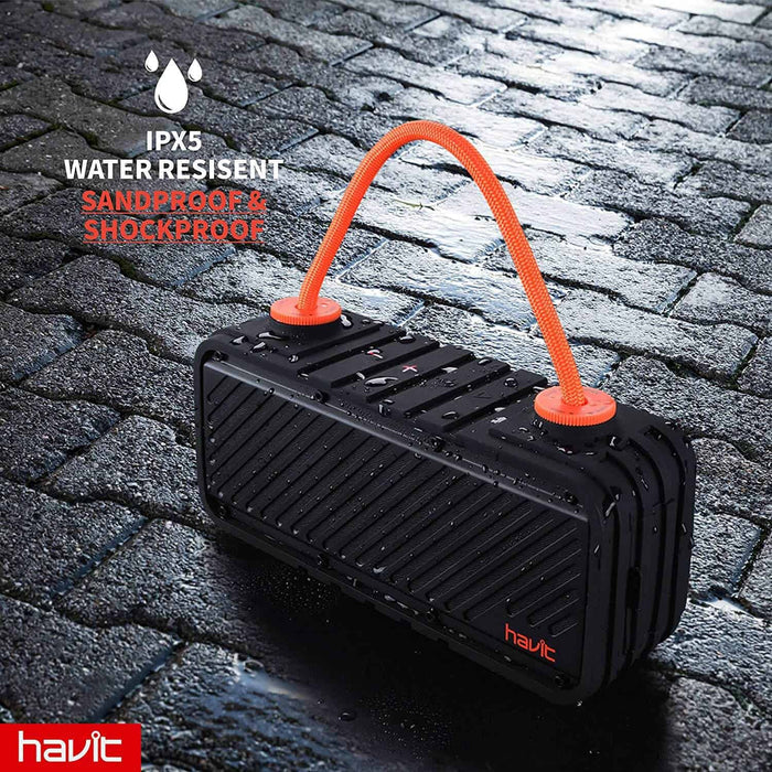 Havit Shockproof Wireless Speaker with IPX5 Water Resistance and Sandproof Design for Outdoor Use