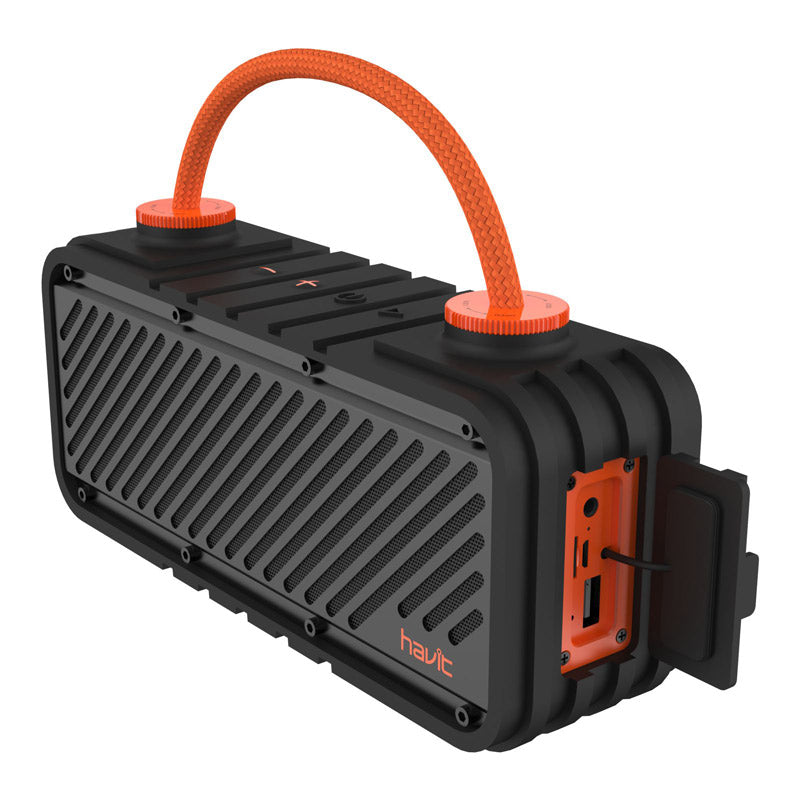 Durable VMIDirect Shockproof Wireless Speaker with a rugged design and carrying handle for outdoor use