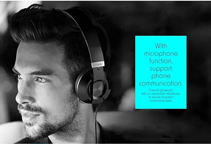 VMIDirect Wired Headphones with microphone for phone communication and adjustable headband