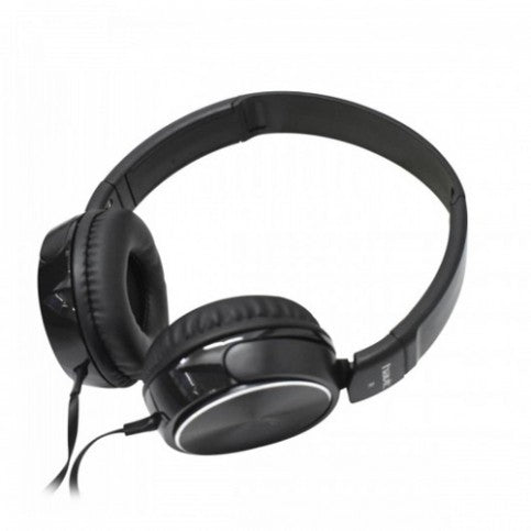 VMIDirect Wired Headphones in black with comfortable ear cushions for clear sound quality