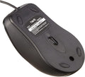 Ergonomic black Wired Optical Mouse with smooth tracking and a comfortable grip for everyday use
