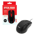 VMIDirect Wired Optical Mouse in black with ergonomic design and packaging for easy use