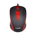 VMIDirect Wired Optical Mouse in sleek red and black design with smooth scroll wheel