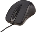 VMIDirect Wired Optical Mouse in sleek black design with ergonomic shape and smooth scroll wheel