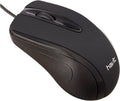 Havit Wired Optical Mouse in black with ergonomic design and smooth scrolling wheel
