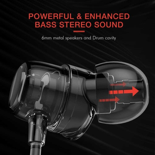 VMIDirect Wireless Bluetooth Headphones with Powerful Enhanced Bass Stereo Sound and 6mm Metal Speakers
