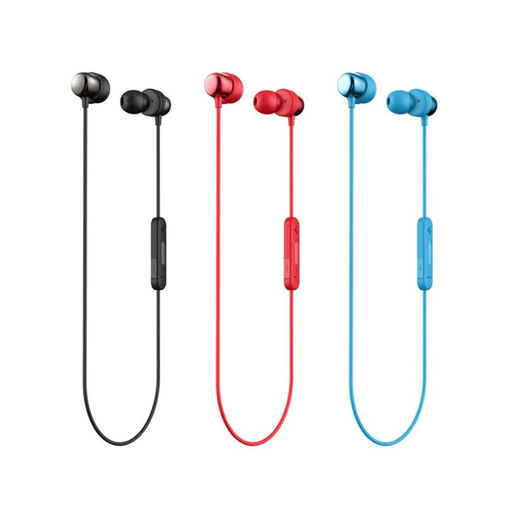 VMIDirect Wireless Bluetooth Earbuds in Black, Red, and Blue with In-Line Controls