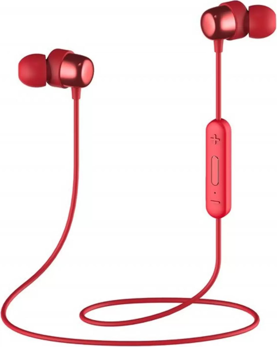 VMIDirect Wireless Bluetooth Earbuds in Red with In-line Controls for Easy Listening