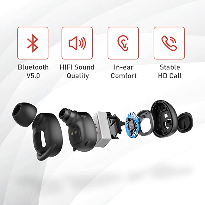 VMIDirect Wireless Earbuds with Bluetooth V5.0 and HIFI sound quality for superior listening