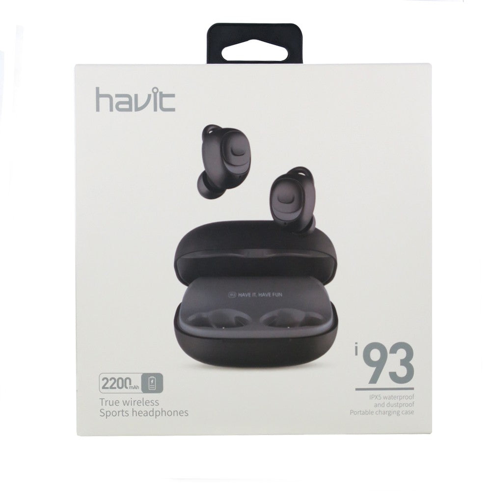 VMIDirect Havit i93 True Wireless Earbuds with Waterproof Design and Portable Charging Case