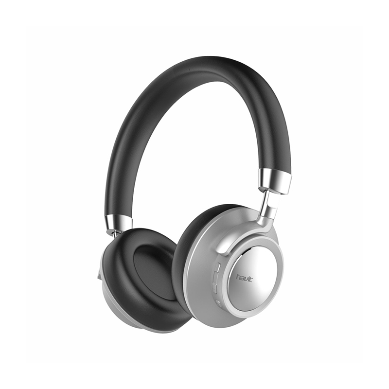 VMIDirect Wireless Headphone in sleek silver and black design with cushioned ear cups