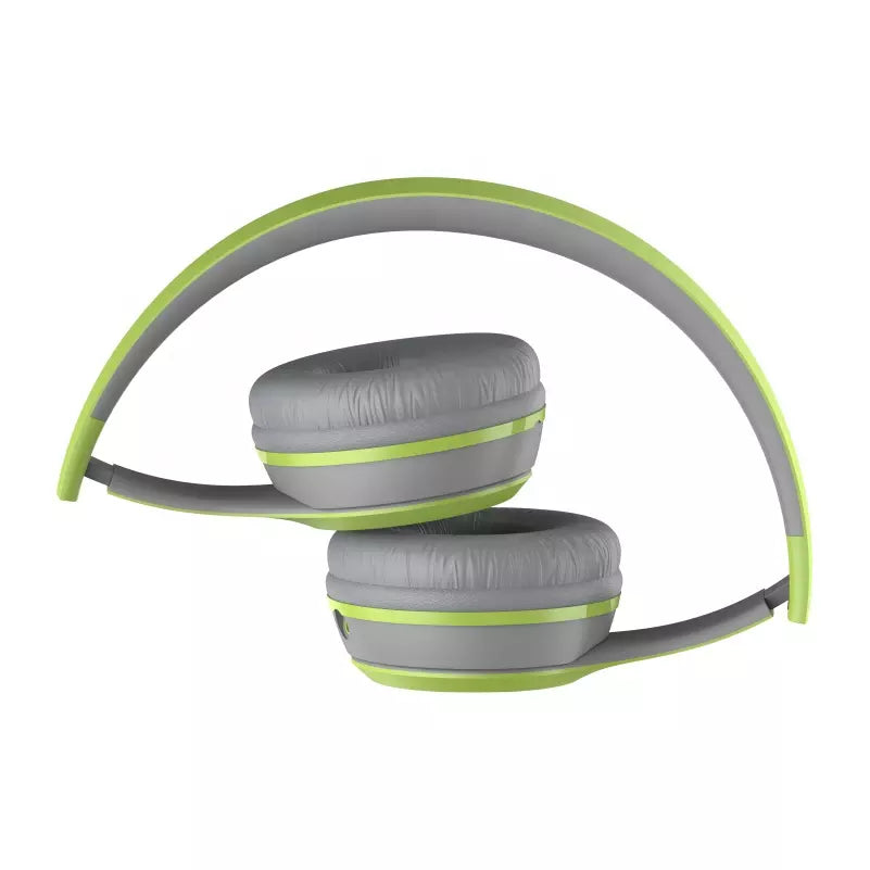 VMIDirect Wireless Headphones in Grey and Green with Foldable Design for Easy Storage