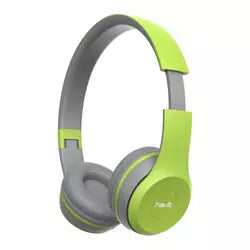 VMIDirect Wireless Headphones in Green and Gray with Comfortable Ear Cushions