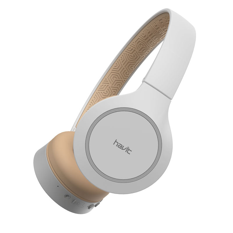 Havit Wireless Headphones in sleek black design with adjustable headband and built-in controls
