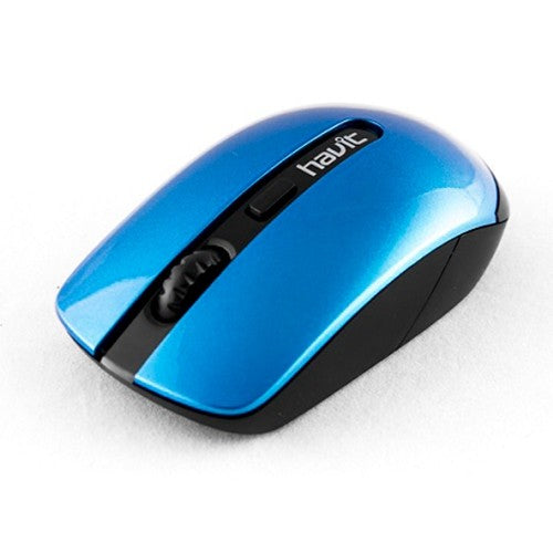 VMIDirect Wireless Mouse in vibrant blue with ergonomic design for comfortable use