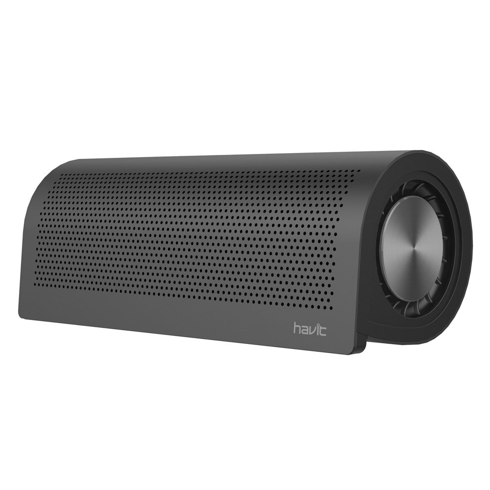 Havit Wireless Speaker in sleek black design with powerful sound and modern aesthetics