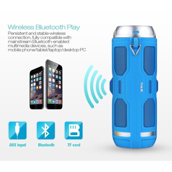 VMIDirect Wireless Speaker in Blue with Bluetooth and AUX input for multimedia devices
