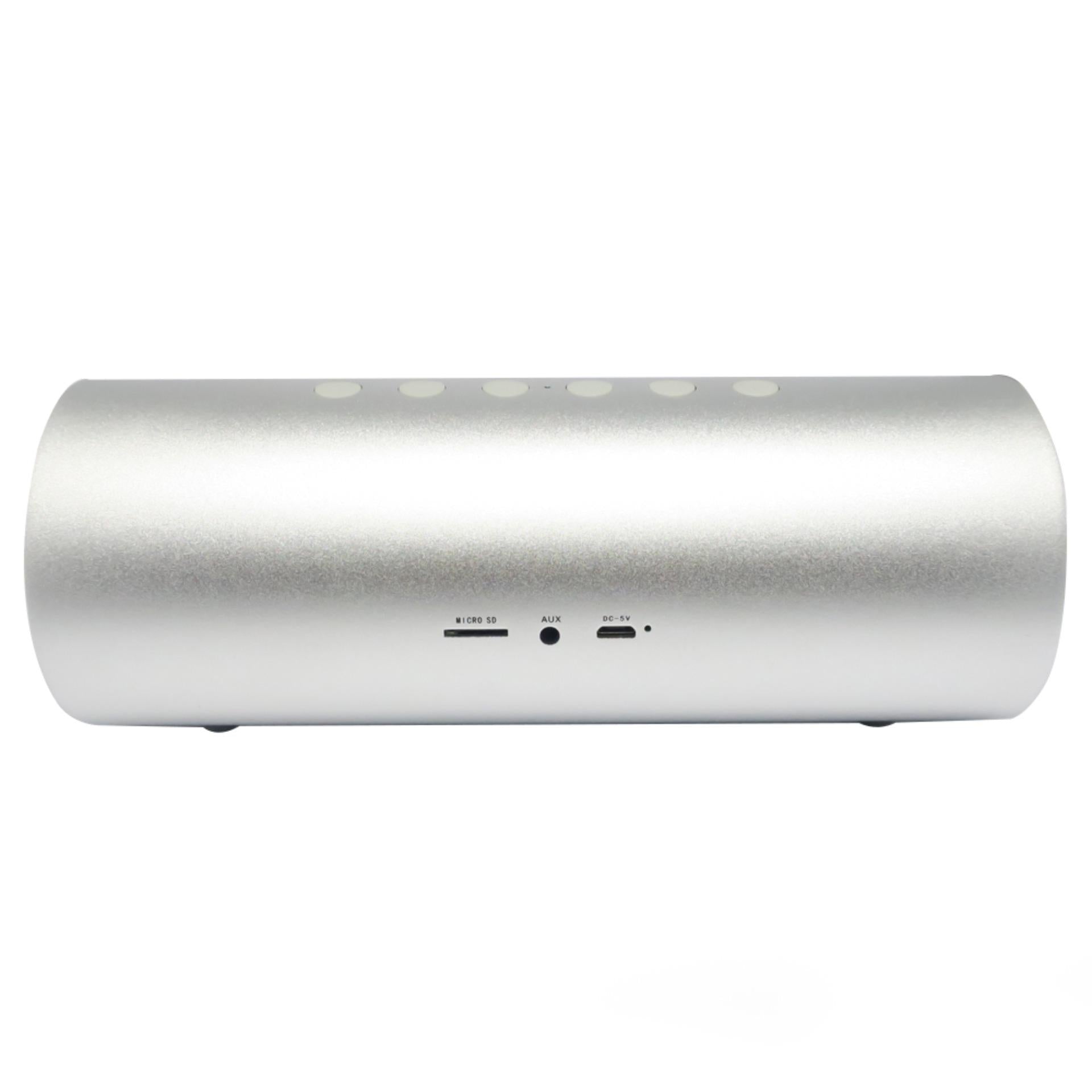 VMIDirect Wireless Speaker in sleek silver design with USB and audio input options