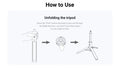 Instructional guide on how to use the Invisible Selfie Stick tripod for easy setup