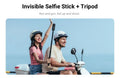 Invisible Selfie Stick and Tripod for easy setup and outdoor shooting with friends
