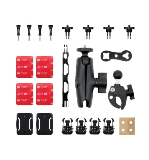 Insta360 Motorcycle Mount Accessories Set for Secure Camera Attachment and Versatile Angling