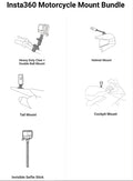 Insta360 Motorcycle Mount Bundle including various mounts for optimal camera positioning on motorcycles