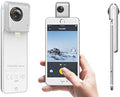 Insta360 Nano Panoramic Camera attached to smartphone for capturing 360-degree images
