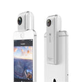 VMIDirect Panoramic Camera attached to a smartphone for capturing wide-angle photos and videos