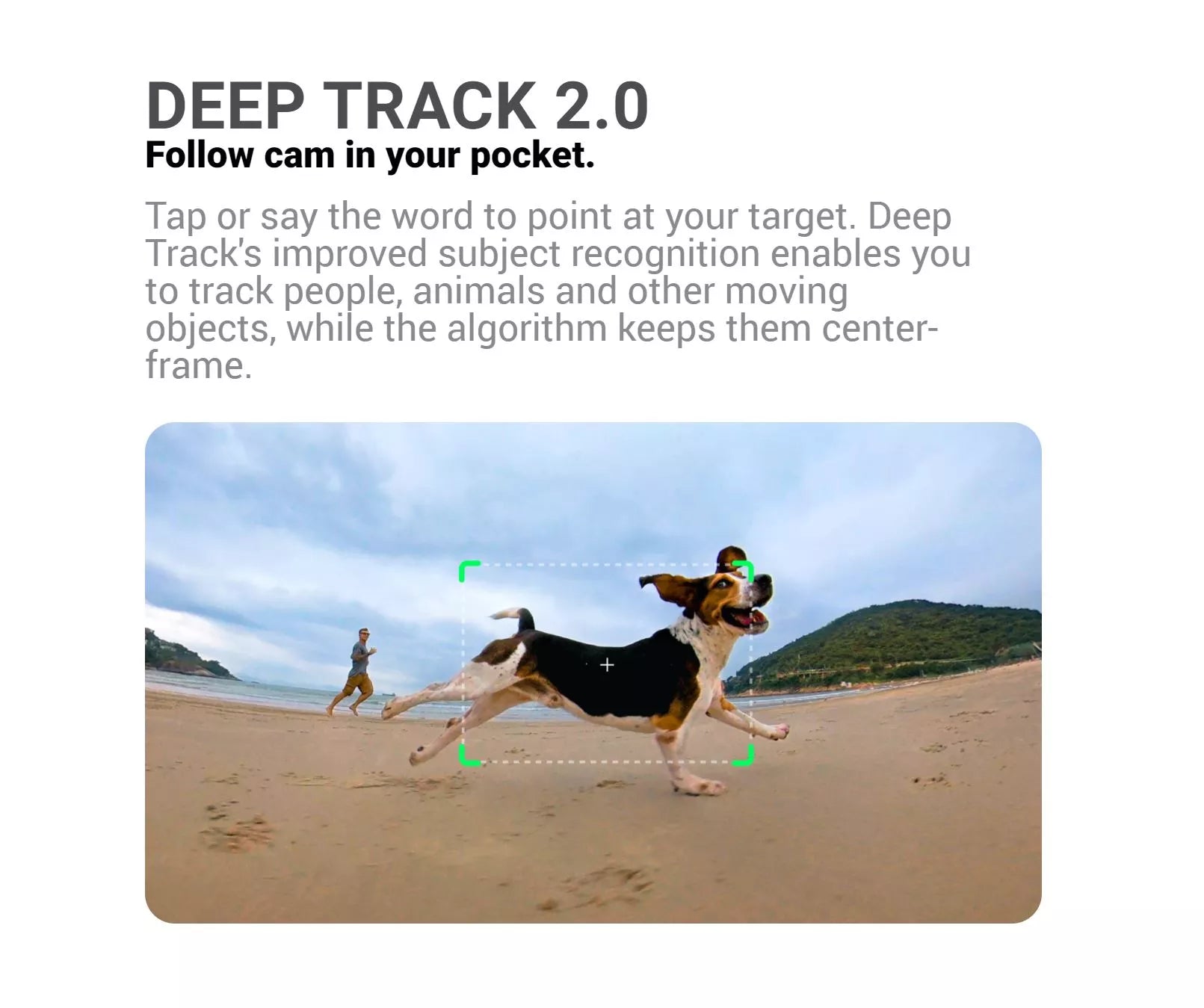 VMIDirect Waterproof Motovlogging Steady Cam with Deep Track for capturing moving subjects