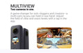 VMIDirect Waterproof Motovlogging Steady Cam with dual cameras for versatile video shooting