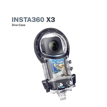 X3 Invisible Dive Case for Insta360 X3, designed for underwater photography and protection