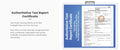 Authoritative test report certificate confirming safety of VMIDirect rechargeable LED headlamp for eye protection