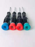 Anti-Slip Professional Screwdriver Set with four ergonomic handles in different colors