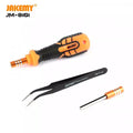 JAKEMY JM-8101 precision screwdriver set with screwdriver, tweezers, and interchangeable bits