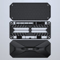 Jakemy JM-8175 precision screwdriver set with a sleek black case for easy organization and portability