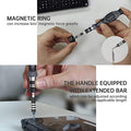 Precision Screwdriver Set 106 in 1 featuring a magnetic ring and adjustable handle for versatile use