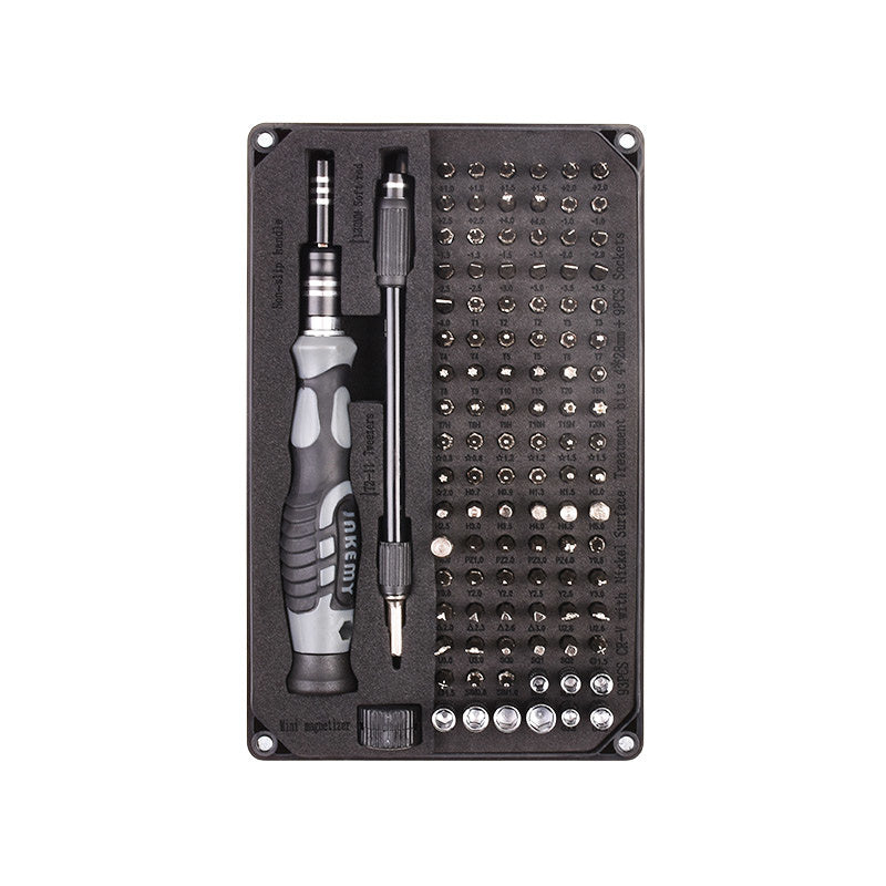Precision Screwdriver Set 106 in 1 with organized storage case and multiple bits for versatile use
