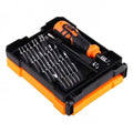 Precision Screwdriver Set for Electronics in a compact storage case with various screwdriver heads