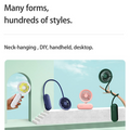 VMIDirect FA15 Mini Personal Fan in various styles, including handheld and neck-hanging models