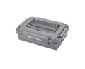 VMIDirect Stainless Steel Leakproof Bento Lunch Box in Gray with Clear Lid for Secure Food Storage