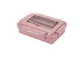 VMIDirect Stainless Steel Leakproof Bento Lunch Box in Pink for Safe Food Storage